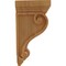 Ekena Millwork 6"W x 7"D x 13 1/4"H Devon Traditional Wood Corbel, Red Oak CORW06X07X13DERO - alternate 3